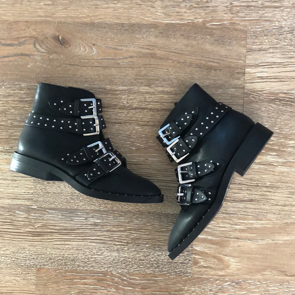 Forever 21 studded faux leather boots